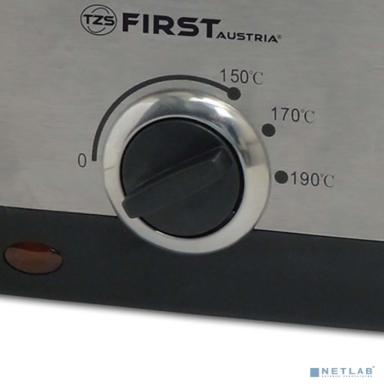 FIRST FA-5058-1 Фритюрница , 900 Вт, 1.5 л, рег.темп., корпус нерж.сталь.Антипригарное покрытие. Black