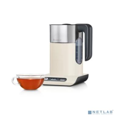 BOSCH TWK8617P Чайник,1.5л, 2400Вт, бежевый/серебристый