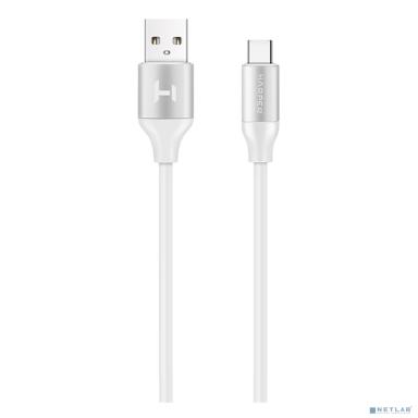 Harper USB - USB type-C, SCH-732 white(Силиконовый Кабель для зарядки и синхронизации, 2м, Металлический штекер на концах. Способны заряжать устройства до 2х ампер)