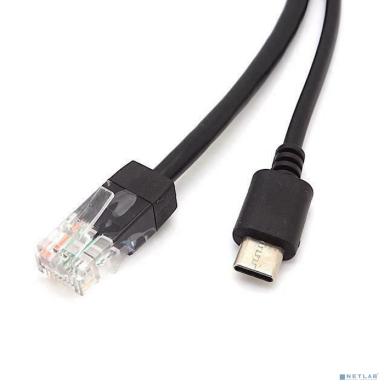 ORIENT POE-485RU-C, 48V->5V, PoE сплиттер (приемник) питания по витой паре, вход: RJ45 PoE-A/B (1/2+,3/6- 4/5+,7/8-), выход: Type-C DC 5V, 2.4A + RJ45 LAN 10/100, черный (31130)