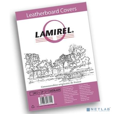 Обложки Lamirel Delta A4, картонные, с тиснением под кожу , цвет: черный, 250г/м?, 100шт (LA(CRC)-78687)