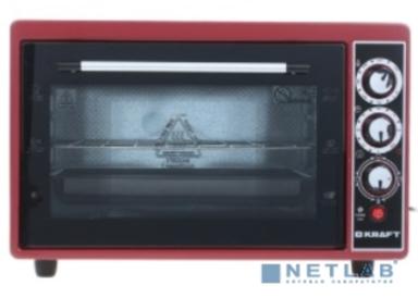 KRAFT KF-MO 3804 RKR Мини-печь, 38 л, красный