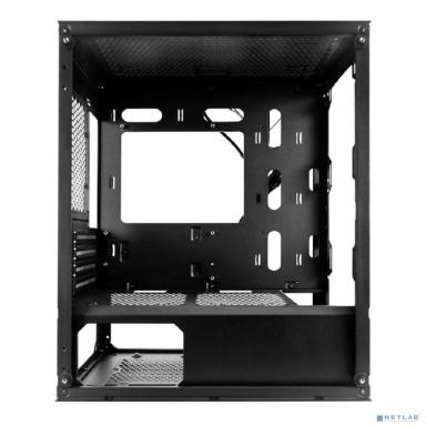 1STPLAYER Корпус TRILOBITE T3-G Black / mATX, TG / 4x 120mm LED fans inc. / T3-G-BK-4F1