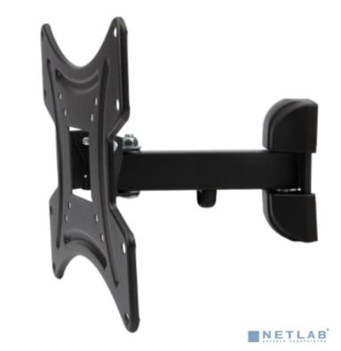REXANT Кронштейн для телевизора 17"-42", наклонно-поворотный  (одно колено) чёрный {17"-42" Максимальная нагрузка: 25 кг VESA: 75х75, 100х100, 200х200  мм}