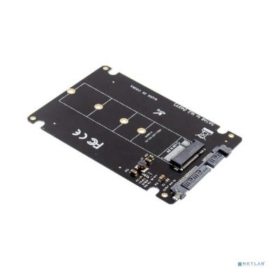 ORIENT C295S, Переходник NGFF (M.2) B-key SSD - SATA 2.5", тип 2230/2242/2260/2280, для подключения SSD M.2 SATA в отсек HDD 2.5" (30916)