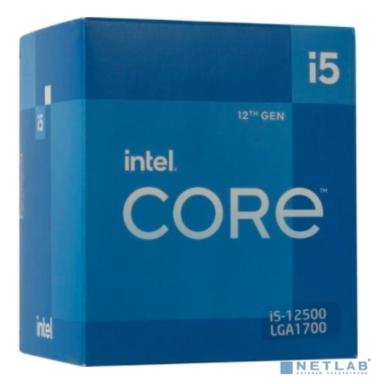 CPU Intel Core i5-12500 Alder Lake BOX {3.0 ГГц/ 4.6 ГГц в режиме Turbo, 18MB, Intel UHD Graphics 770, LGA1700}
