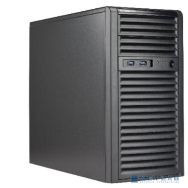 Supermicro CSE-731I-404B Mini-Tower mATX w/ 400W power supply for motherboards up to 9.6in x 9.6in - Includes 2x 5.25in external drive bays, 4x 3.5in internal drive bays, 4x I/O expansion slots