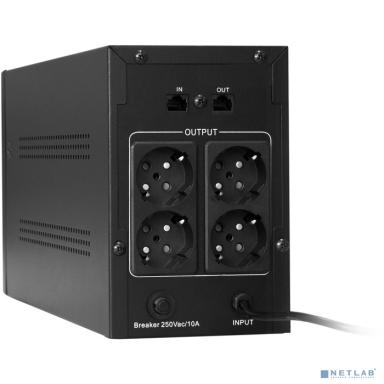 Exegate EP285516RUS ИБП ExeGate SpecialPro UNB-2000.LED.AVR.EURO.RJ <2000VA/1200W, LED, AVR, 4 евророзетки, RJ45/11, Black>