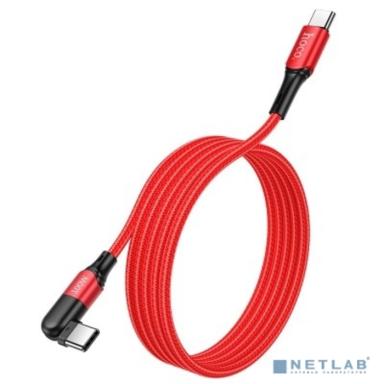 HOCO HC-47952 U100/ PD кабель Type-C--Type-C/ 1.5m/ 100W/ Нейлон/ Поворот коннектора на 180 гр./ Red