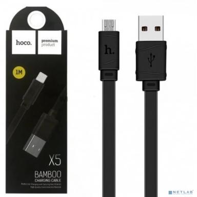 HOCO HC-40064 X5/ USB кабель Micro/ 1m/ 2.4A/ Black