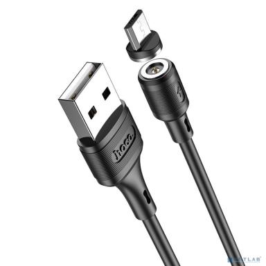 HOCO HC-35539 X52/ USB кабель Micro/ Магнитный: только зарядка/ 1m/ 2A/ Нейлон/ Black