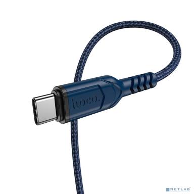 HOCO HC-44944 X59/ USB кабель Type-C/ 1m/ 2.4A/ Нейлон/ Blue