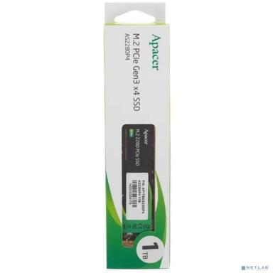 M.2 2280 1TB Apacer AS2280P4 Client SSD AP1TBAS2280P4-1 PCIe Gen3x4 with NVMe, 3000/2000, IOPS 215/390K, MTBF 1.5M, 3D TLC, 800TBW, 0,73DWPD, RTL (918253)