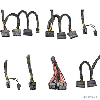 Exegate EX282042RUS-OEM-S Блок питания 550W ExeGate 80 PLUS® 550PPH-LT-S-OEM (ATX, APFC, КПД 82% (80 PLUS)SC, 12cm fan, 24pin, (4+4)pin, PCIe, 5xSATA, 3xIDE, black, кабель 220V с защитой от выдергиван
