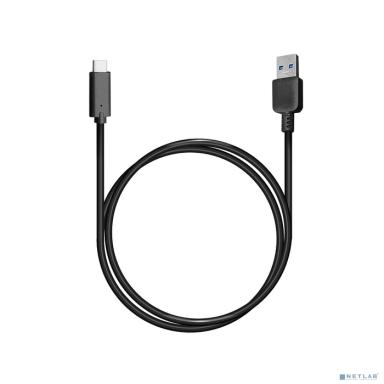 Bion Кабель USB 3.0 AM to Type-C cable (AM/CM), 1 m, black. 5 Гбит/с .  3A (36W) [BXP-CCP-USB3-AMCM-1M-B]