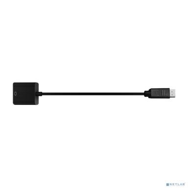 Bion Переходник с кабелем HDMI - DisplayPort, 19F/20M, однонаправленный DP->HDMI, 15см, черный [BXP-A-HDMI-DP-02]