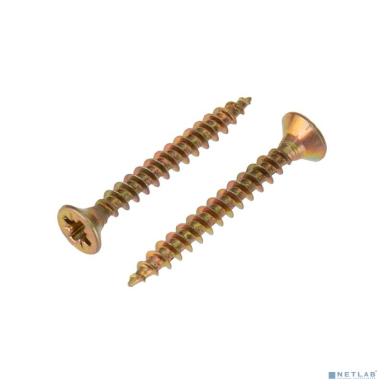 Rexant KR-01-3311-027 Саморез универсальный KRANZ 4х30, желтый цинк, короб (250 шт./уп.)