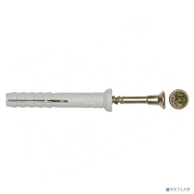 Rexant KR-02-3621-001 Дюбель-гвоздь KRANZ грибовидный бортик, полипропилен 6х40, пакет (100 шт./уп.)