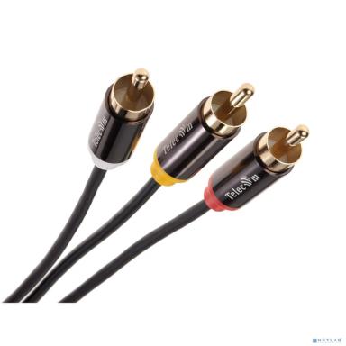 Telecom TAV4545M-3M Кабель соединит 3.5 Jack (M)/3 RCA (M), 3м, Telecom PRO<TAV4545M-3M>