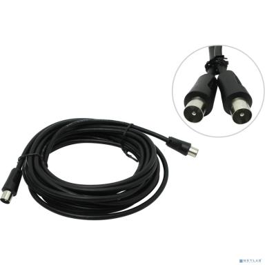 Telecom TTV9555-5M Кабель соединительный антенный 9.5mm, 75Ом,ТВ-М-->ТВ-M, 5m, Telecom (TTV9555-5M)[6926123462423]