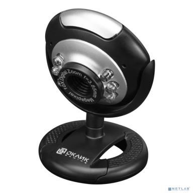 Web-камера Oklick OK-C8825 черный 0.3Mpix (640x480) USB2.0 с микрофоном [1455943]