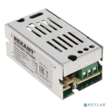 Rexant 200-012-1  Источник питания 220 V AC/12 V DC 1 A 12 W с разъемами под винт, без влагозащиты (IP23)