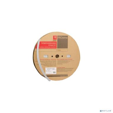 EKF tut-100-w  Термоусаживаемая трубка  ТУТ нг 100/50 белая рулон 25 м