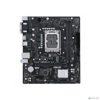 ASUS PRIME H610M-R D4-SI (Socket 1700, mATX, 2xDDR4(64GB), VGA/DVI-D/HDMI 2.1, 1xPCIe 4.0x16/1xPCIe 3.0, 1xLAN, 4xSATA 6Gb/s, 1xM.2, 2xUSB 3.2, 2xUSB 2.0, 2xPS/2)