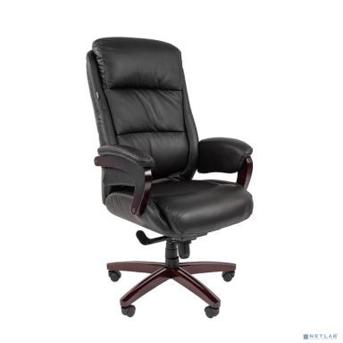 Офисное кресло Chairman 404, кожа +PU, черн. N (7023227)