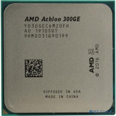 CPU AMD Athlon (300) PRO 300GE OEM (YD300BC6M2OFH) {(3.4GHz,5MB,35W,AM4) tray, with Radeon Vega Graphics} 