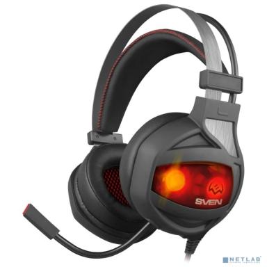 SVEN AP-U996MV, черный/красный (USB, LED, 7.1, вибро)