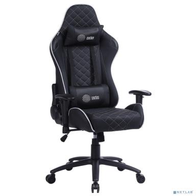 Кресло игровое Cactus CS-CHR-030BLS черный/серебряный эко.кожа металл {1660821}