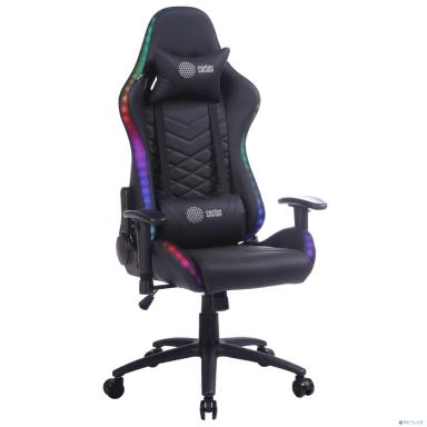 Кресло игровое Cactus CS-CHR-0099BL черный сиденье черный эко.кожа с подголов. крестовина металл пла {1660751}