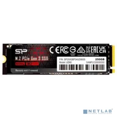 Silicon Power SSD M.2 250GB UD80, M.2 2280, PCI-E 3x4, [R/W - 3400/3000 MB/s] SP250GBP34UD8005