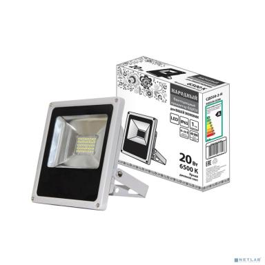 TDM SQ0336-0206 Прожектор светодиодный СДО20-2-Н 20 Вт, 6500 К, серый