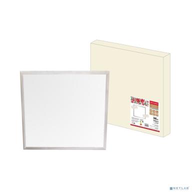 TDM SQ0329-0221 Ультратонкая светодиодная панель серии СВО 595х595, 36Вт, 3000К, хром, Народная (без драйвера)