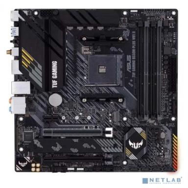 ASUS TUF GAMING B550M-PLUS WIFI II (Socket AM4, mATX, 4xDDR4(128GB), HDMI 2.1/DP, 1xPCIe 4.0x16, 1xPCIe 3.0x16/1xPCIe 3.0, 1xLAN (2.5GbE), Wi-Fi, BT, 4xSATA 6Gb/s, 2xM.2, 1xUSB-C, 5xUSB 3.2, 2xUSB 2)