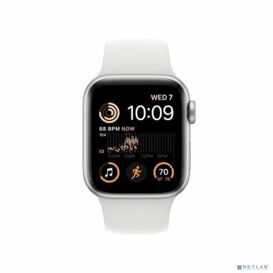 Apple Watch SE GPS 40mm Silver Aluminium Case with White Sport Band - Regular [MNJV3LZ/A] (Парагвай, Чили и Уругвай)