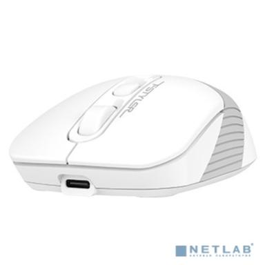 Мышь A4Tech Fstyler FB10C белый/серый оптическая (2400dpi) беспроводная BT/Radio USB (4but) [1583792]