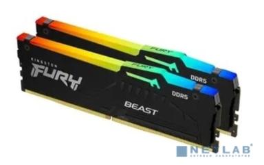 Kingston DRAM 32GB (16GBx2) 5200MHz DDR5 CL40 DIMM FURY Beast Black KF552C40BBAK2-32