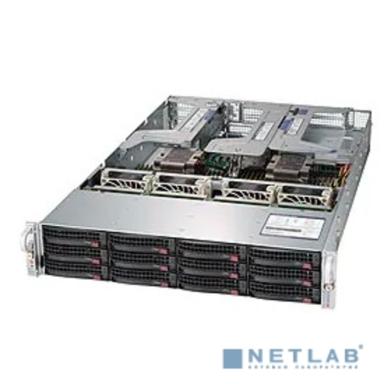 Платформа системного блока SuperMicro SYS-6029U-TR4 2U, 2xLGA3647 (up to 205W), iC621 (X11DPU), 24xDDR4, up to 12x3.5 HDD (opt. 8 SAS3 + 4 NVMe/SAS3), 4x1GbE, 1x PCIEx16, 5x PCIEx8, 1x PCIx8 LP, 1x PC