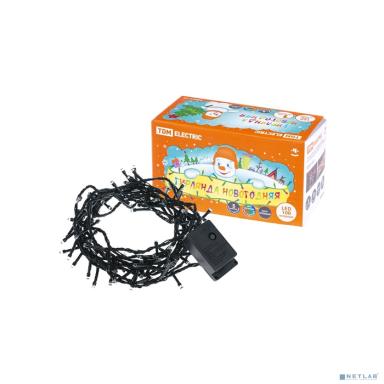 TDM SQ0361-0010 Гирлянда новогодняя  светодиодная, СГ 100 З, 220 В, зеленый шнур, многоцветная, 5 м, 8 режимов  