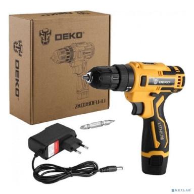 Аккумуляторная дрель-шуруповерт DEKO ZKCD80FU-Li SET 1, 20Нм, 1х2.0Ач, з/у [063-4127]