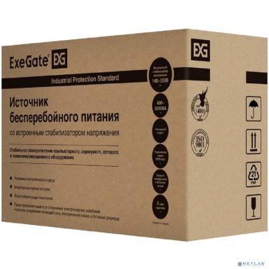 Exegate EX292634RUS ИБП ExeGate SpecialPro Smart LLB-2200.LCD.AVR.4C13.RJ.USB <2200VA/1300W, LCD, AVR, 4*C13,RJ45/11,USB, металлический корпус, Black>