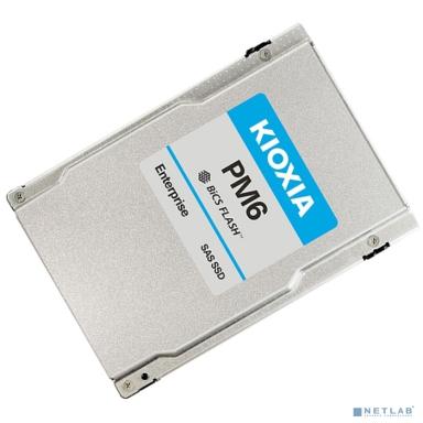 KIOXIA Enterprise SSD 1.6Tb KPM61VUG1T60 PM6-V, 2.5", SAS 24Gb/s, TLC, R/W 4150/2700 MB/s, R/W 595K/265K IOPs, DWPD 3 