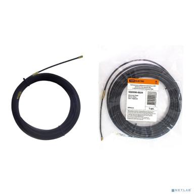 TDM SQ0590-0024 Нейлоновая кабельная протяжка НКП диаметр 4мм длина 20м с наконечниками (черная) 
