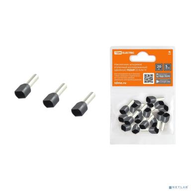 TDM SQ0568-0058 Наконечник штыревой втулочный изолированный (двойной) НШвИ (2) 6,0х14 (20шт) 
