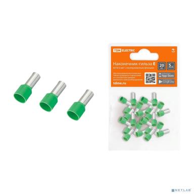 TDM SQ0568-0044 Наконечник-гильза Е6018 6мм2 с изолированным фланцем (20шт) 