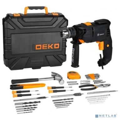Дрель ударная сетевая DEKO DKID600W в пластиковом кейсе + набор инструментов 40 предметов