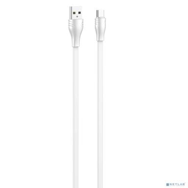 LDNIO LS552/ USB кабель Type-C/ 2m/ 2.1A/ медь: 86 жил/ Плоский/ White